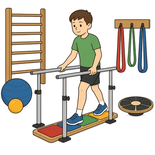 Piktogram AAC: sala rehabilitacyjna