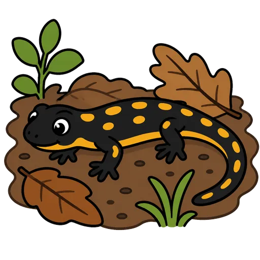Piktogram AAC: salamandra