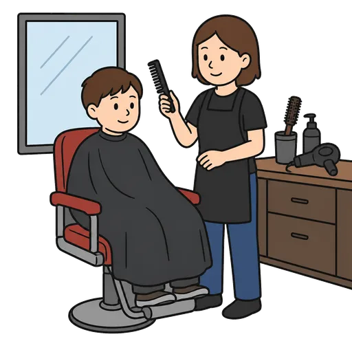 AAC-Piktogramm: Haarsalon