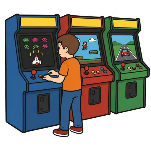 Pittogramma CAA: giochi arcade luogo