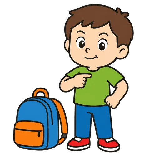 Piktogram AAC: sam to poniosę