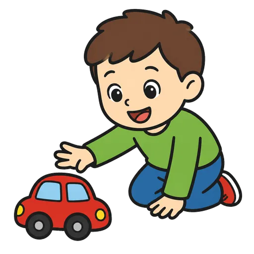 Piktogram AAK: hračka auto