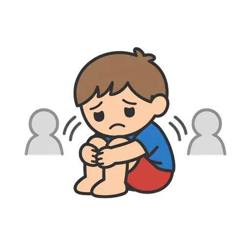Piktogram AAC: samotny