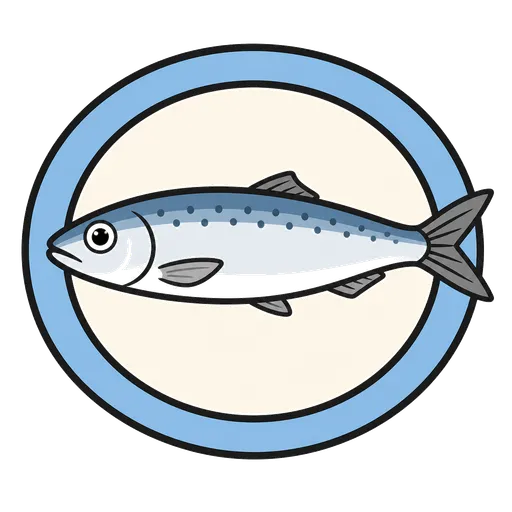 Piktogram AAK: sardinka