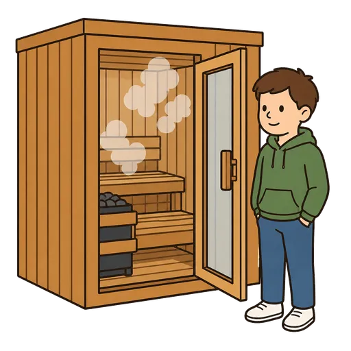 Piktogram AAC: sauna