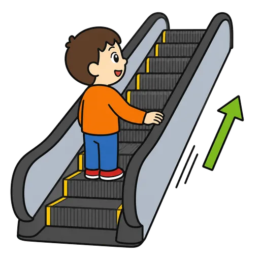 Pictograma CAA: escalator