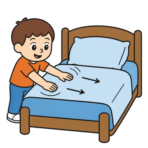 Pittogramma CAA: rifare il letto