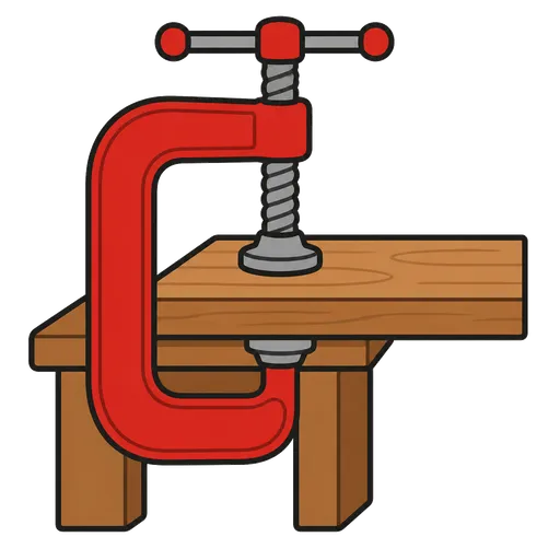 Piktogram AAC: ścisk stolarski