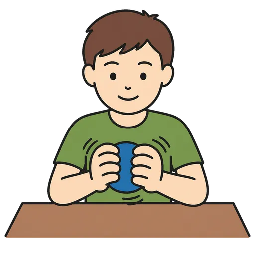 AAC-Piktogramm: Kneten Sie einen Stressball