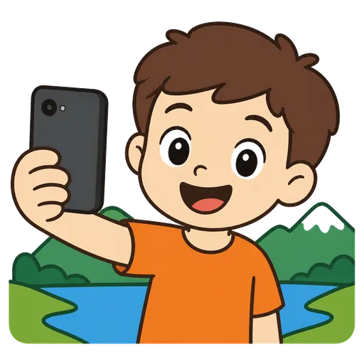 Piktogram AAC: selfie