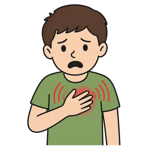 Pittogramma CAA: il mio cuore batte forte