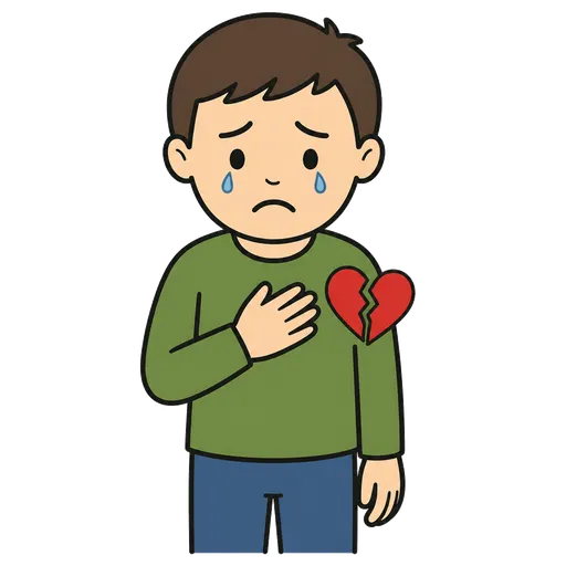 Pittogramma CAA: Il mio cuore si sta spezzando
