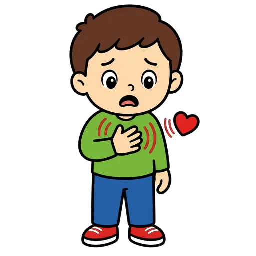 Piktogram AAC: serce mi wali