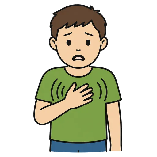 Piktogram AAC: serce mi wali