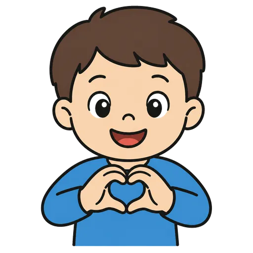 Pittogramma CAA: cuore dalle mani