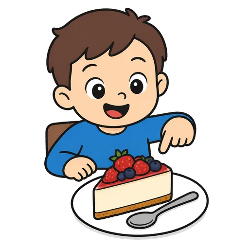 Pittogramma CAA: cheesecake senza cottura