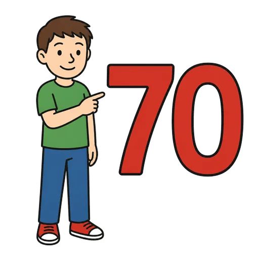 Piktogram AAK: seventy