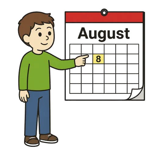 Piktogram AAK: August