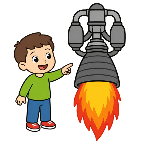 AAC pictogram: rocket motor