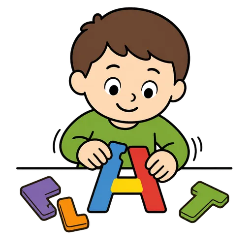 Piktogram AAC: składać litery