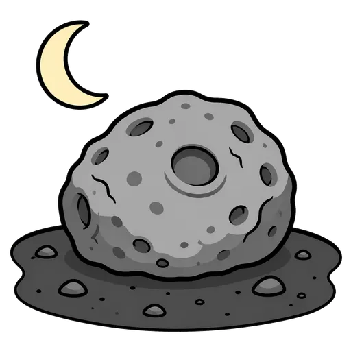 Pittogramma CAA: roccia lunare