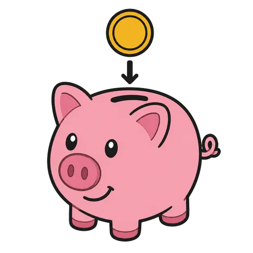 AAC-Piktogramm: Sparschwein