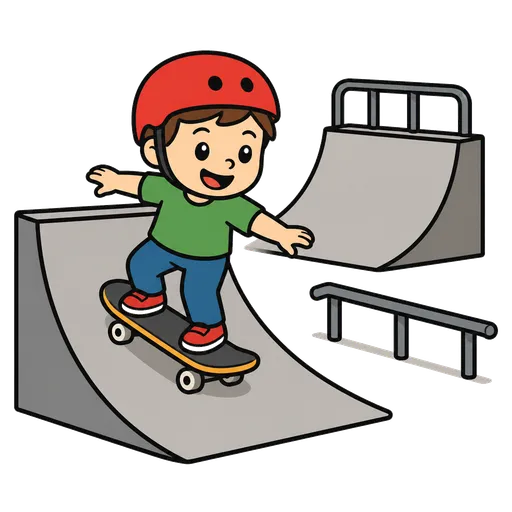 Piktogram AAC: skatepark