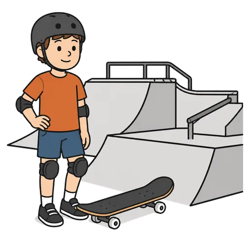 Piktogram AAC: skatepark