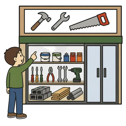 AAC-Piktogramm: Baumarkt