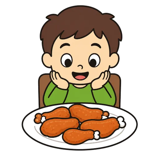 Piktogram AAK: kuřecí křidélka