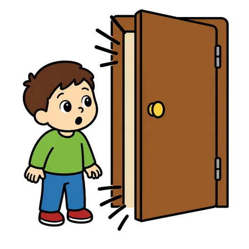 Pittogramma CAA: porta che scricchiola