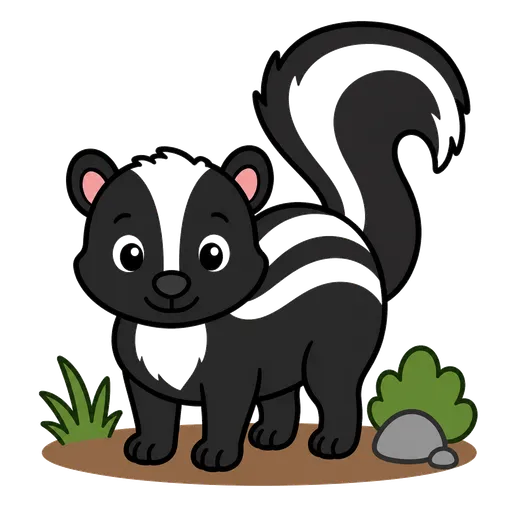 Piktogram AAC: skunks pręgowany