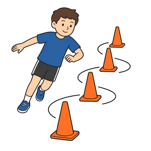Pittogramma CAA: slalom tra i coni