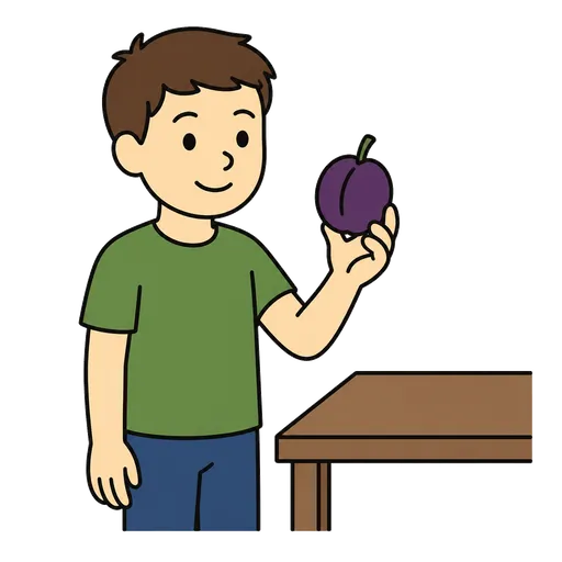 Piktogram AAK: slivoň (ovoce)