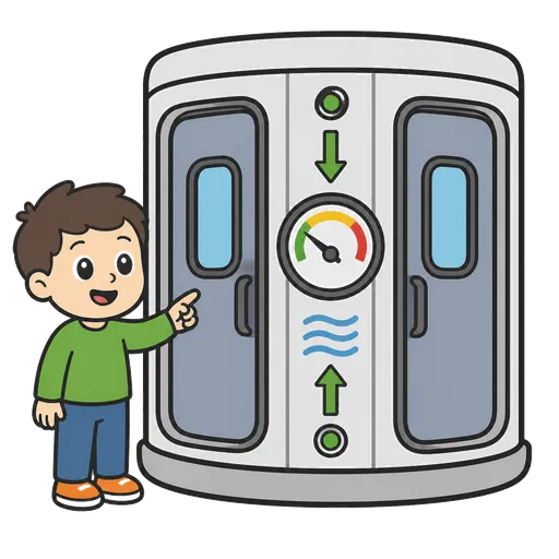 Pictogramme CAA : sas de décompression