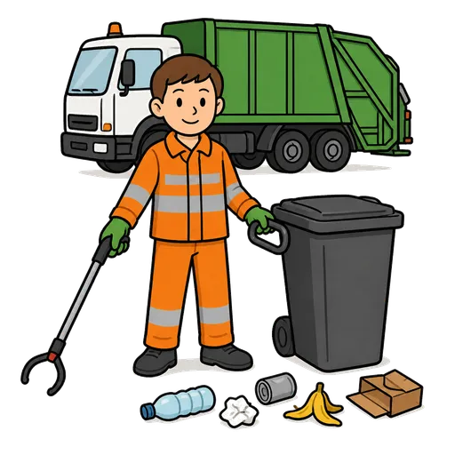 Pictograma CAA: recolector de basura