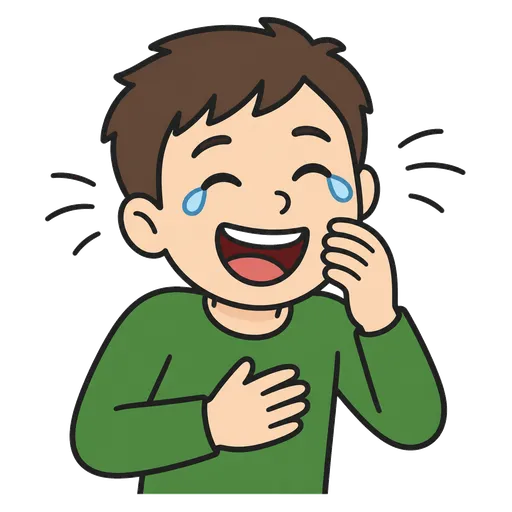 Pictograma CAA: riendo a lágrimas