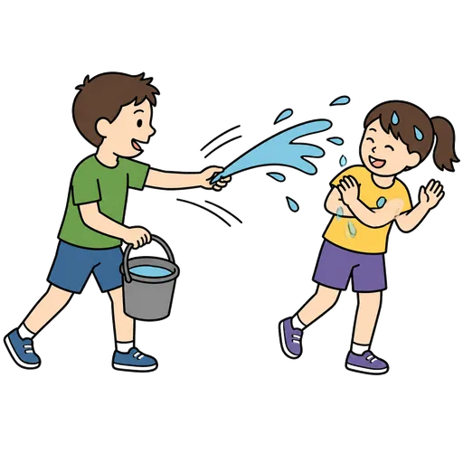 AAC pictogram: Śmigus-Dyngus (Easter water-splashing)