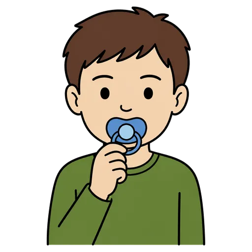 Piktogram AAC: smoczek uspokajacz