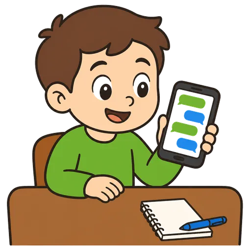 Piktogram AAC: sms