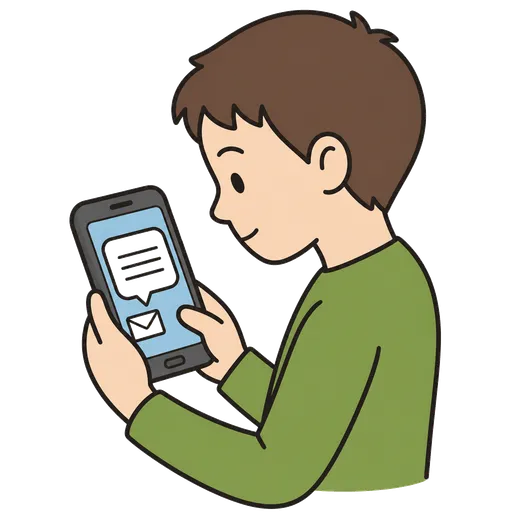 Pictograma CAA: mensaje de texto por SMS
