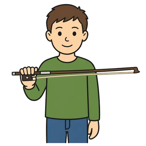 AAC pictogram: violin bow