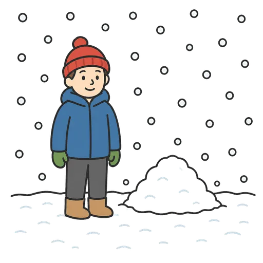 AAC-Piktogramm: Schnee