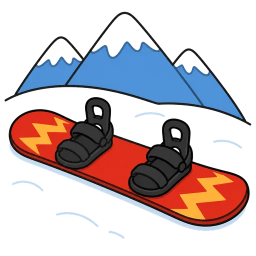 Piktogram AAC: snowboard