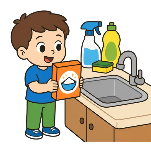 Piktogram AAC: soda do czyszczenia