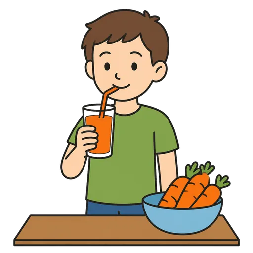 Pittogramma CAA: succo di carota