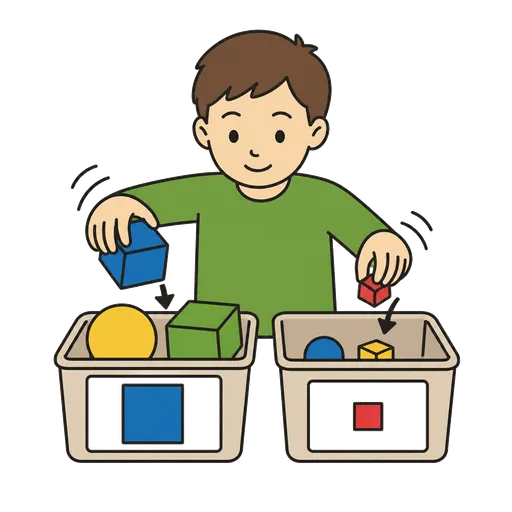 Pictograma CAA: sorting by size