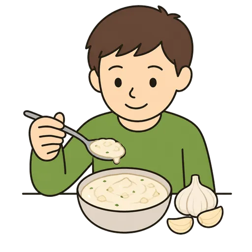 AAC-Piktogramm: Knoblauchsauce