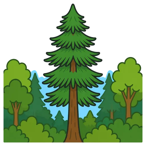 Piktogram AAC: sosna