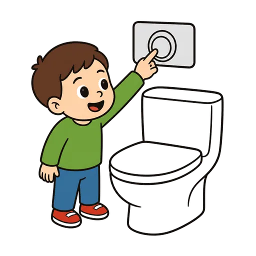 Piktogram AAC: spłuczka
